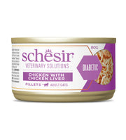 Schesir - Veterinary Solution Feline - Filetti - Diabetic - 80gr
