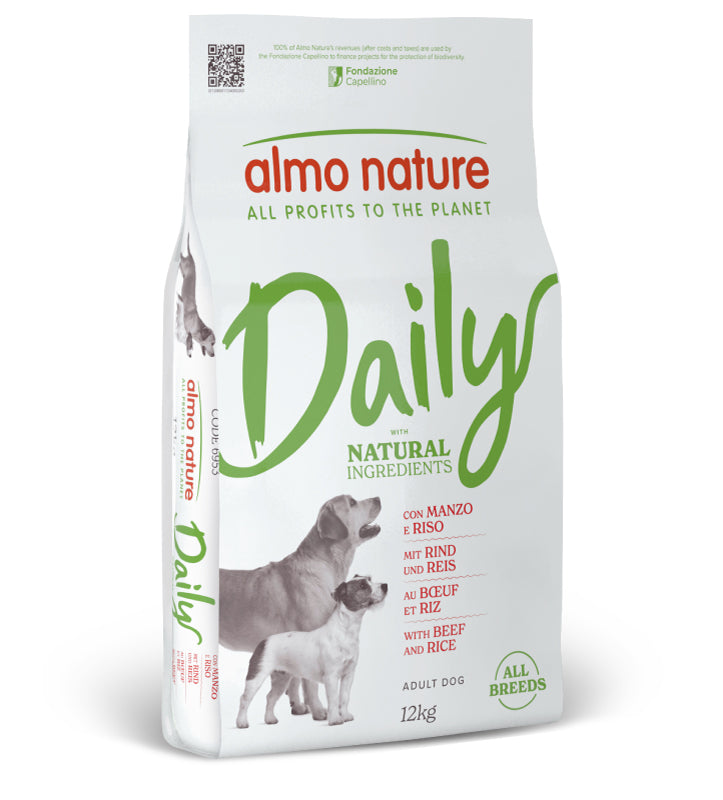 Almo Nature - Daily Dog - All Breeds - Adult - Manzo e Riso - 12kg