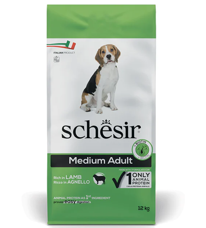 Schesir Dog - Medium Adult - Agnello - 12 kg
