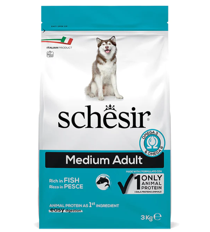 Schesir Dog - Medium Adult - Pesce - 3 kg