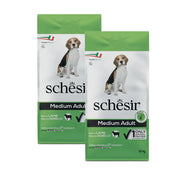 KIT 2 X Schesir Dog - Medium Adult - Agnello - 12 kg - DOPPIO SACCO