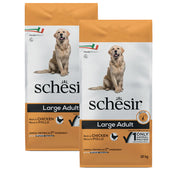 KIT 2 X Schesir Dog - Large Adult - Pollo - 12 kg - DOPPIO SACCO