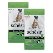 KIT 2 X Schesir Dog - Large Adult - Agnello - 12 kg - DOPPIO SACCO