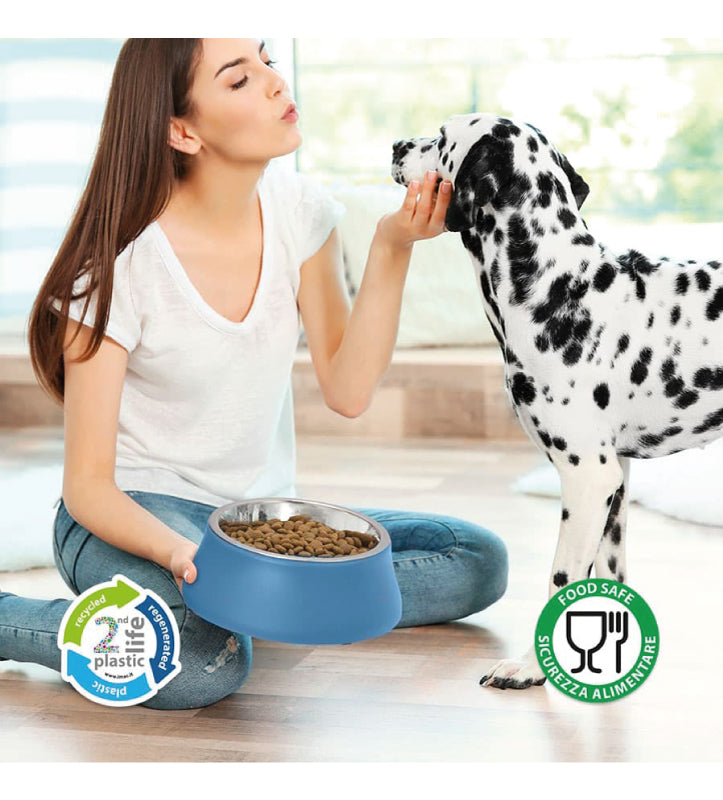 Imac - Ciotola Acciaio e Plastica Ricicalata - Diva 2 - 0.4 L