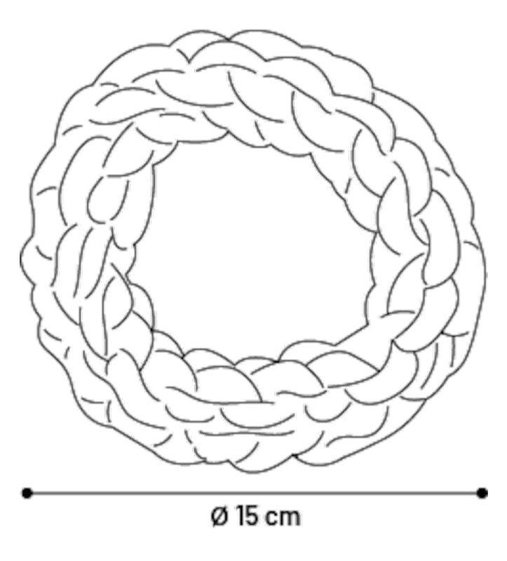 Flamingo - Anello in Corda - 15cm