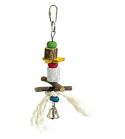 Flamingo - Gioco per Uccelli - in Legno con Campanello