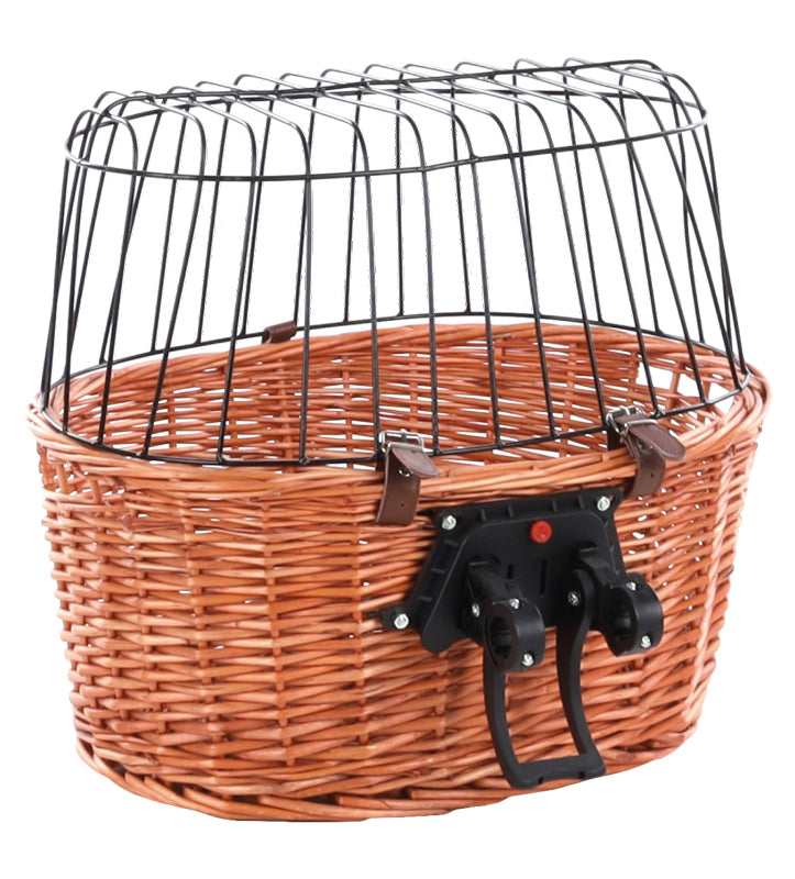 Flamingo - Trasportino Anteriore per Bici - in Vimini