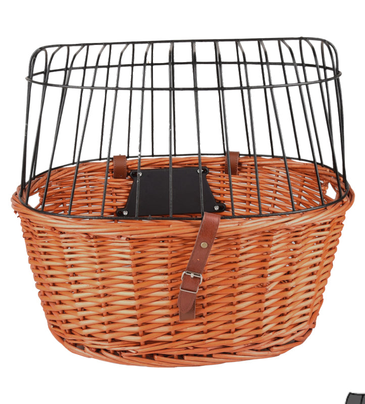 Flamingo - Trasportino Anteriore per Bici - in Vimini