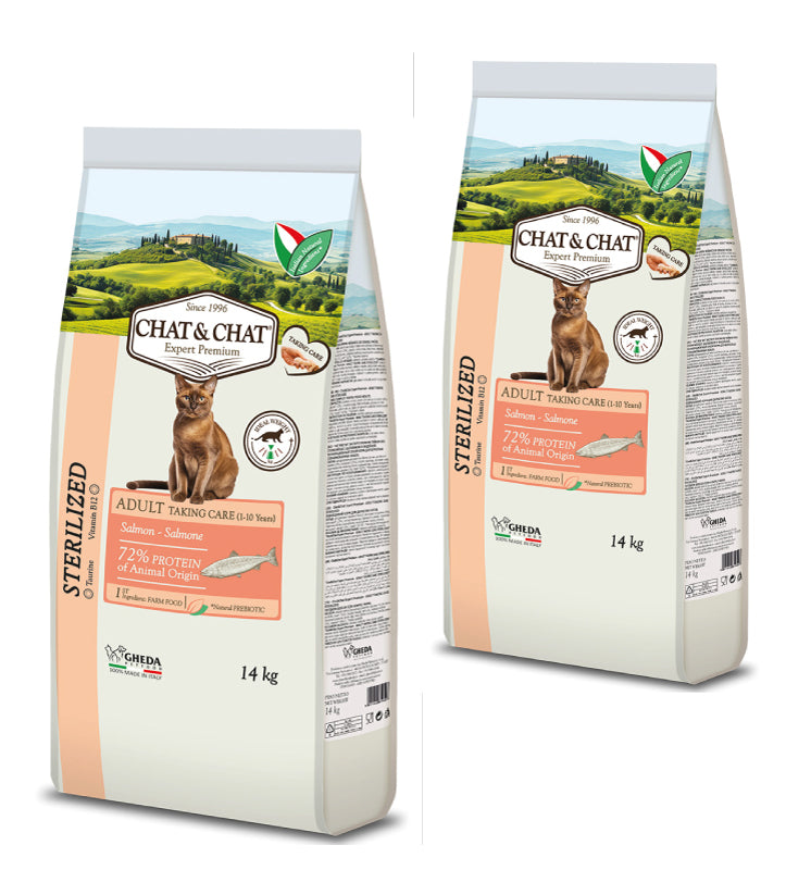 Gheda - Chat&Chat - Adult Sterilizzato - 14kg - DOPPIO SACCO