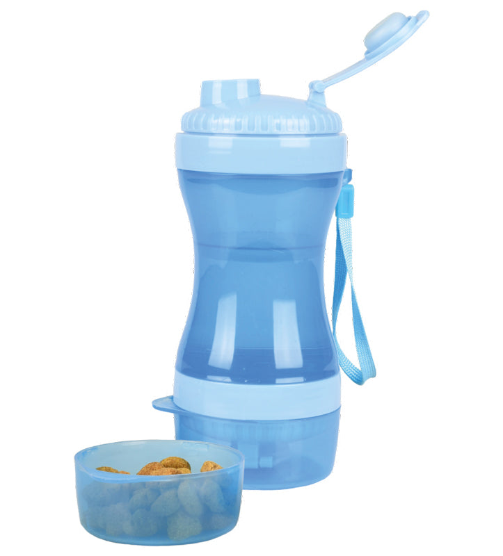 Flamingo - Contenitore Viaggio Doppio - per Cibo e Acqua