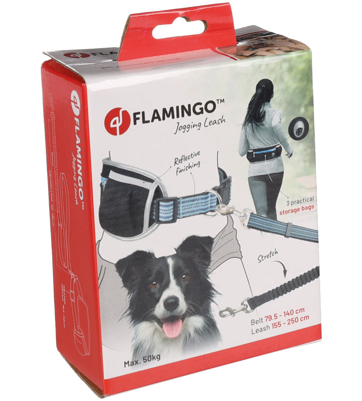 Flamingo - Guinzaglio per jogging - con Cintura