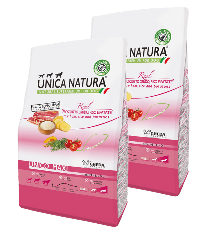 KIT 2x Gheda - Unica Natura - Maxi - Prosciutto Crudo - 12kg