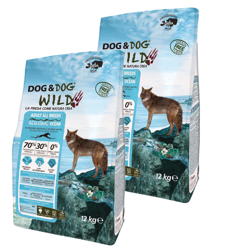 KIT 2x Gheda - Dog&Dog - Wild - All Breeds - Adult - Regional - Ocean - 12kg
