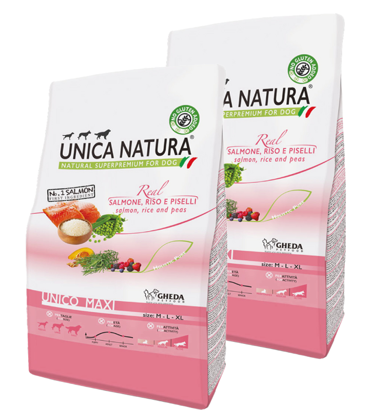 KIT 2x Gheda - Unica Natura - Maxi - Salmone - 12kg