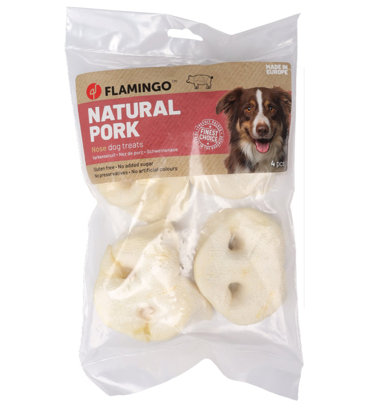 Flamingo - Nature Snack - Musetto di Maiale - 4 pezzi