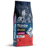 Monge - BWild Dog - Low Grain - All Breeds Puppy&Junior - Cervo - 12 kg