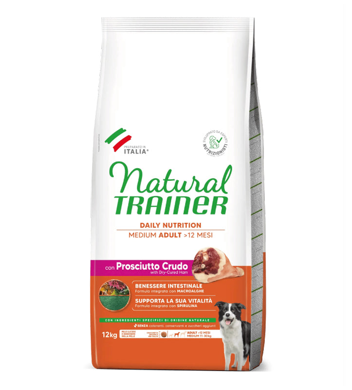 Trainer Natural - Medium - Adult - Prosciutto Crudo - 12 kg