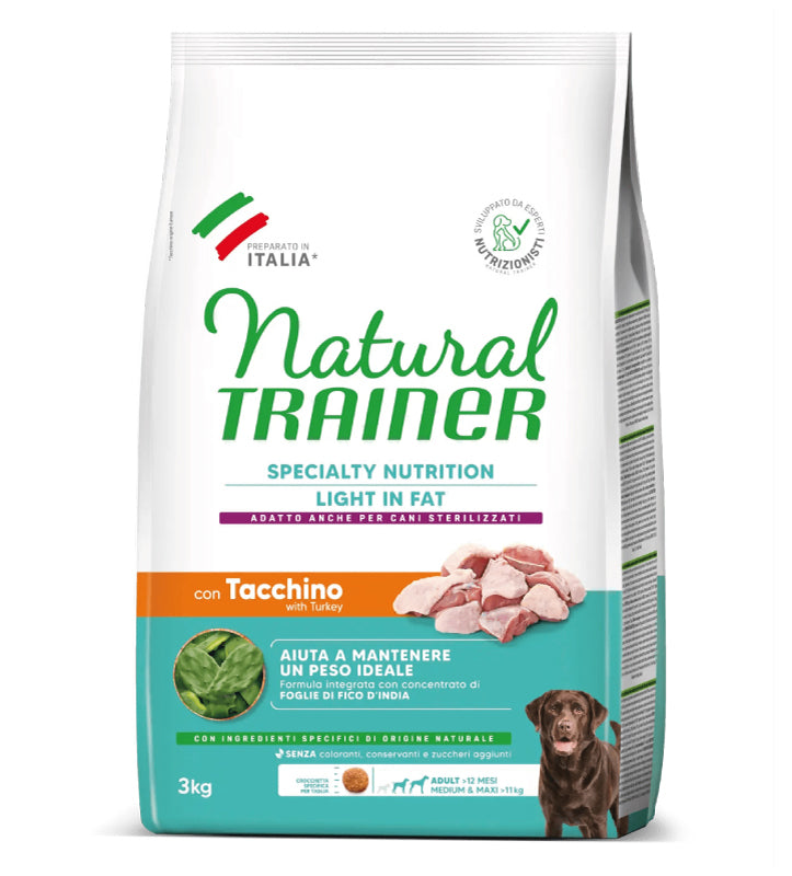 Trainer Natural - Medium&Maxi - Light - Tacchino - 3 kg