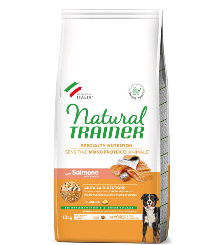 Trainer Natural Sensitive - Medium/Maxi - Adult - Salmone - 12 kg