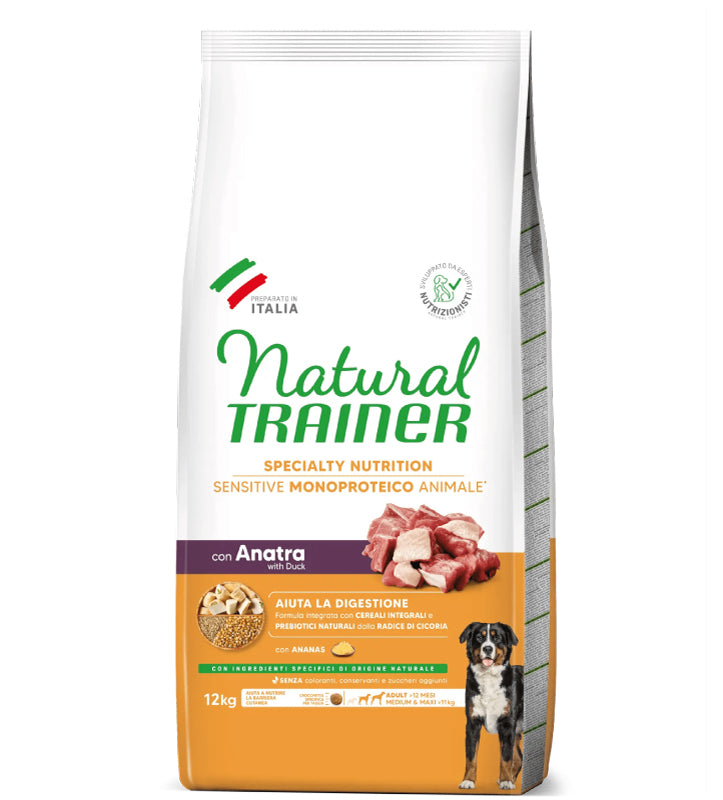 Trainer Natural Sensitive - Medium/Maxi - Adult - Anatra - 12 kg