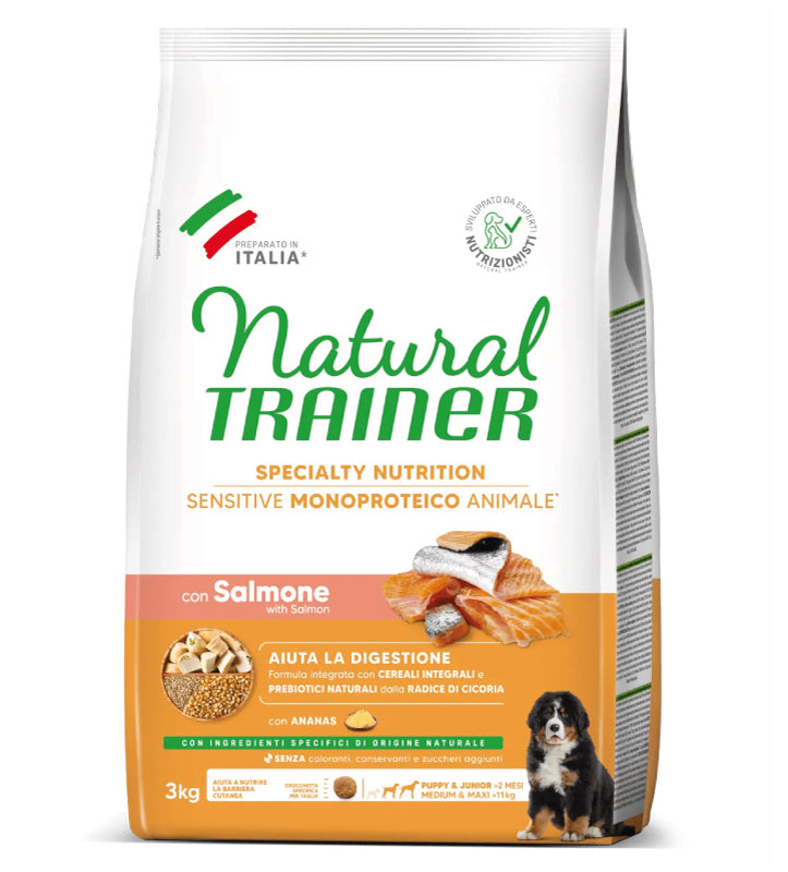Trainer Natural Sensitive - Medium/Maxi - Puppy&Junior - Salmone - 3kg
