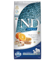 Farmina - N&D Ocean Dog - Medium&Maxi Adult - Merluzzo/Farro/Avena/Arancia - 12kg