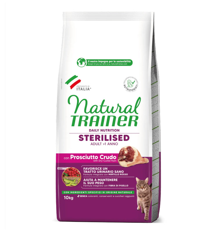 Trainer Natural Cat - Sterilizzato - Prosciutto Crudo - 10 kg