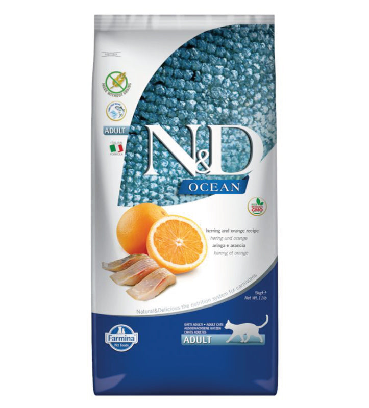 Farmina - N&D Ocean Cat - Adult - Aringa/Arancia - 5kg