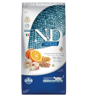 Farmina - N&D Ocean Cat - Adult - Merluzzo/Farro/Avena/Arancia - 5kg