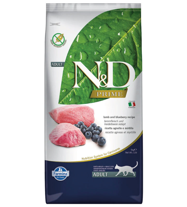 Farmina - N&D Prime Cat - Adult - Agnello/Mirtillo - 5kg