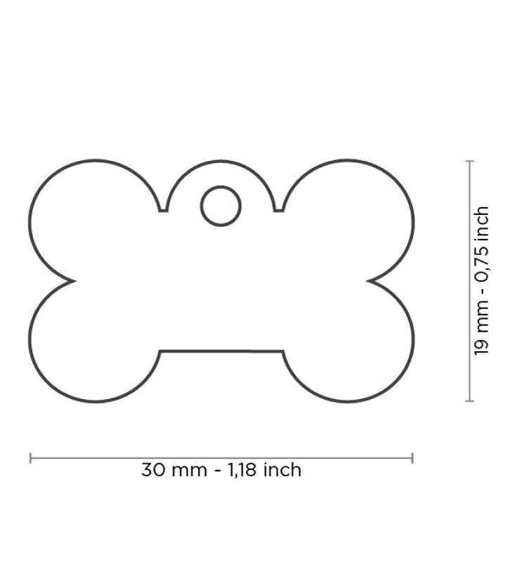 My Family - Medaglietta Alluminio Basic - con Incisione - Osso