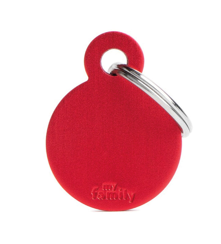 My Family - Medaglietta Alluminio Basic - con Incisione - Cerchio