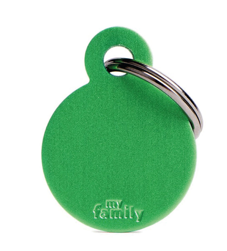 My Family - Medaglietta Alluminio Basic - con Incisione - Cerchio