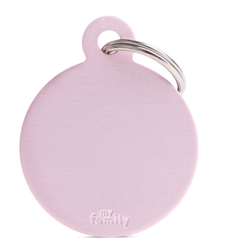 My Family - Medaglietta Alluminio Basic - con Incisione - Cerchio