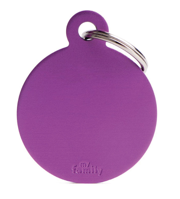 My Family - Medaglietta Alluminio Basic - con Incisione - Cerchio