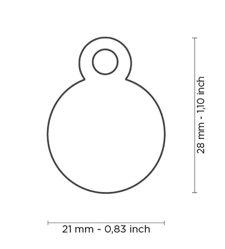 My Family - Medaglietta Alluminio Basic - con Incisione - Cerchio