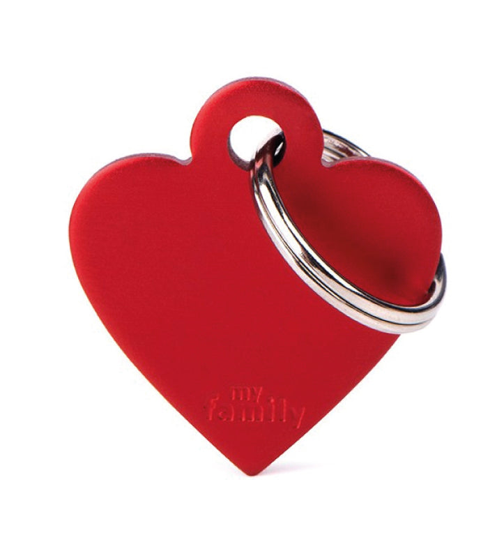 My Family - Medaglietta Alluminio Basic - con Incisione - Cuore