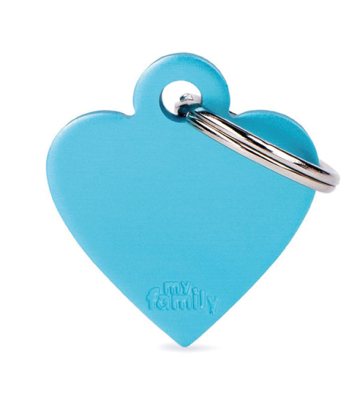 My Family - Medaglietta Alluminio Basic - con Incisione - Cuore