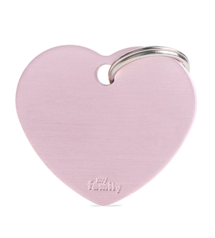 My Family - Medaglietta Alluminio Basic - con Incisione - Cuore