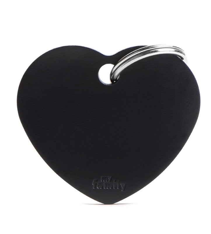 My Family - Medaglietta Alluminio Basic - con Incisione - Cuore