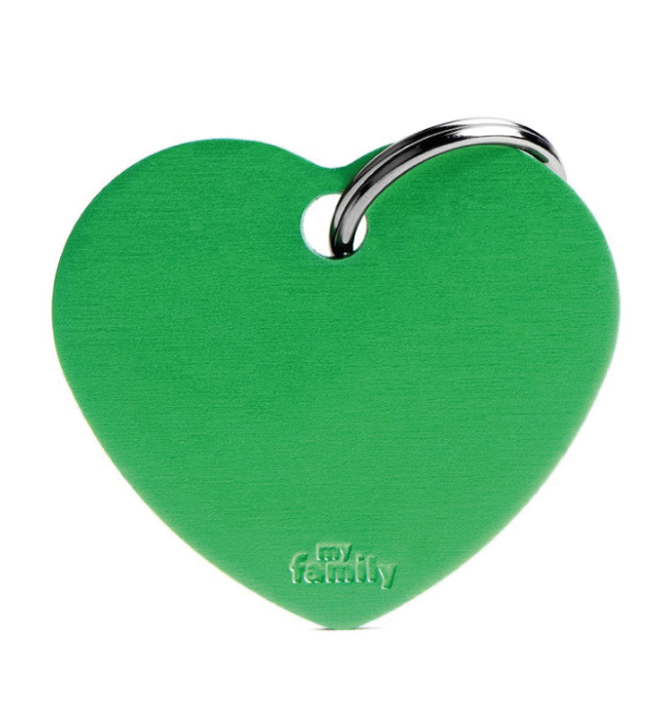 My Family - Medaglietta Alluminio Basic - con Incisione - Cuore