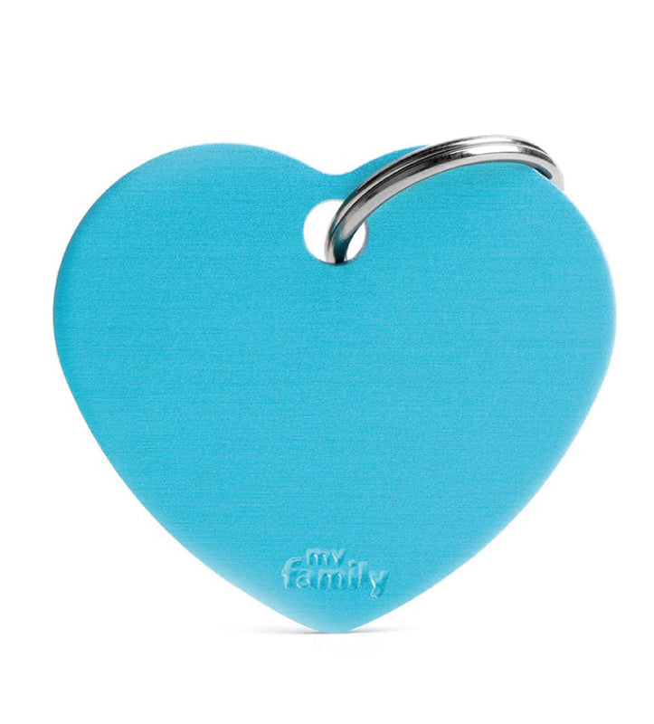 My Family - Medaglietta Alluminio Basic - con Incisione - Cuore