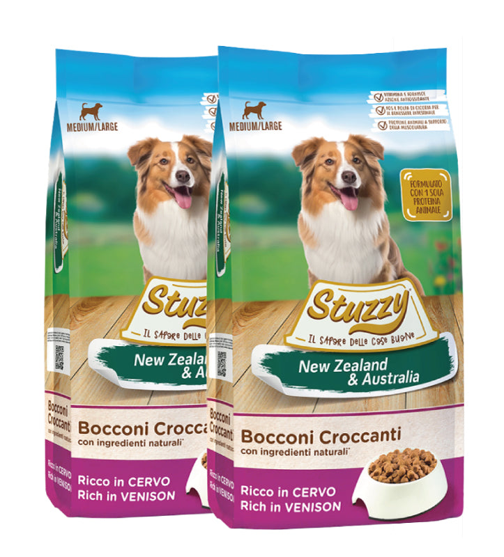 KIT 2 X Stuzzy  - New Zealand & Australian - Medium/Large - Cervo - 12kg