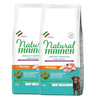 KIT 2 X Trainer Natural - Medium&Maxi - Light - Tacchino - 12 kg
