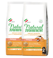 KIT 2 X Trainer Natural Sensitive - Medium/Maxi - Puppy&Junior - Salmone - 12 kg