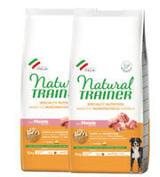 KIT 2 X Trainer Natural Sensitive - Medium/Maxi - Adult - Maiale - 12 kg