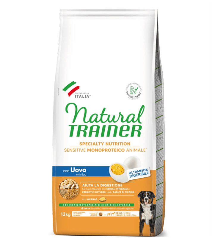 Trainer Natural Sensitive - Medium/Maxi - Adult - Uovo - 12 kg