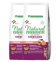 KIT 2 X Trainer Natural Cat - Sterilizzato - Salmone - 10 kg - DOPPIO SACCO