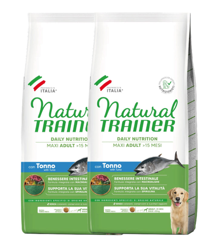 KIT 2 X Trainer Natural - Maxi - Adult - Tonno - 12 kg