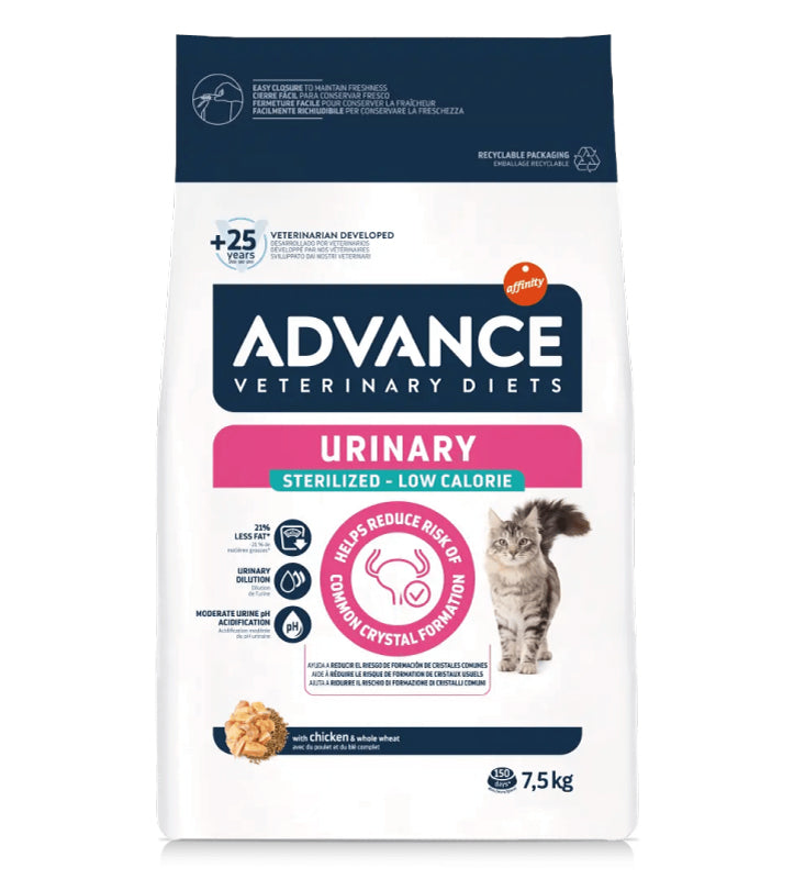 Advance - Veterinary Diets Feline - Urinary Sterilized Low Calorie - 7.5kg